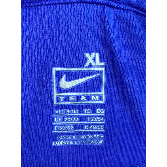 Vintage Nike Team Florida Gators Womens Size XL V-Neck Thermal Hoodie Blue - Picture 3 of 12